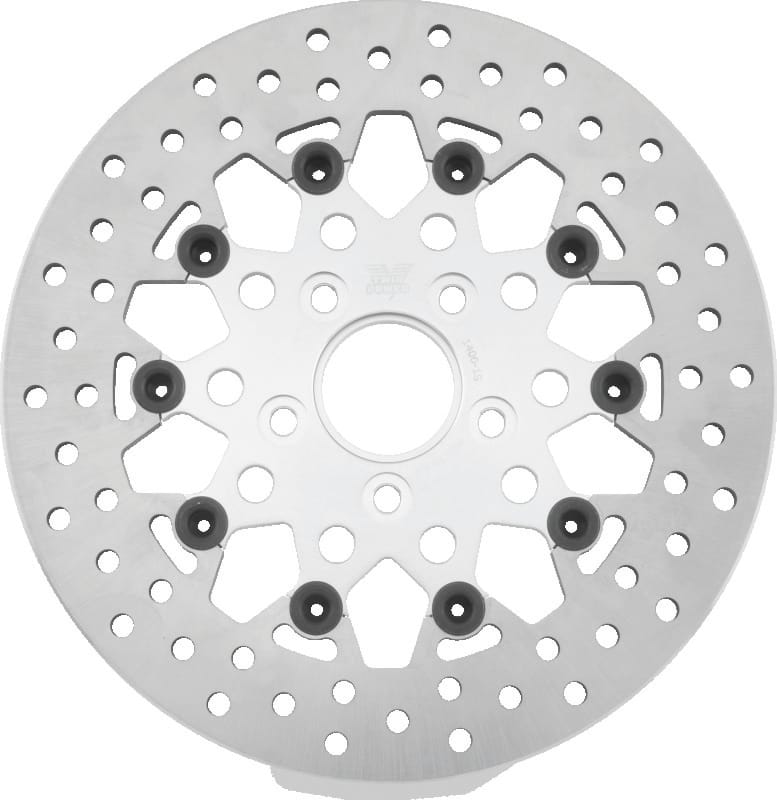 TwinPower — Floating Rotor, Mesh Silver, Rear, 11.5 in.