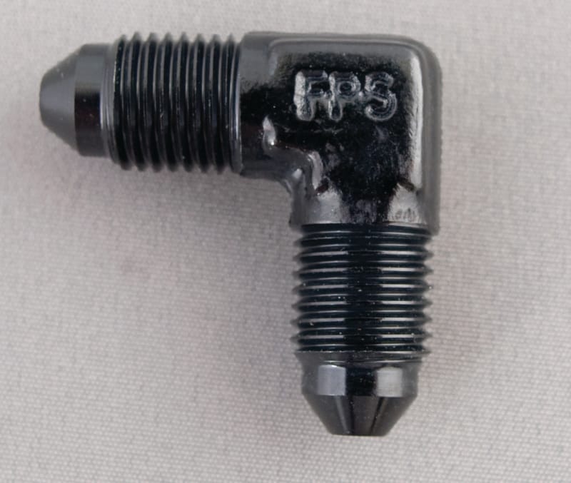 Fragola — Fragola -12AN x 90 Degree Union Fitting - Black