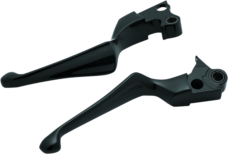 Kuryakyn — Boss Blades Lever Set With Cable Clutch Gloss Black