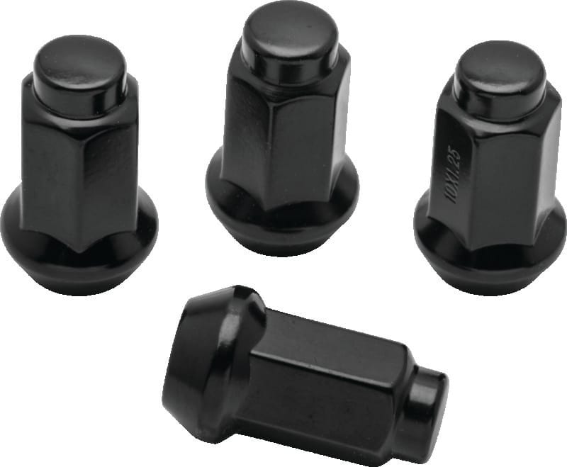 QuadBoss — Lug Nuts, 10x1.25, 14 mm. OD, Black