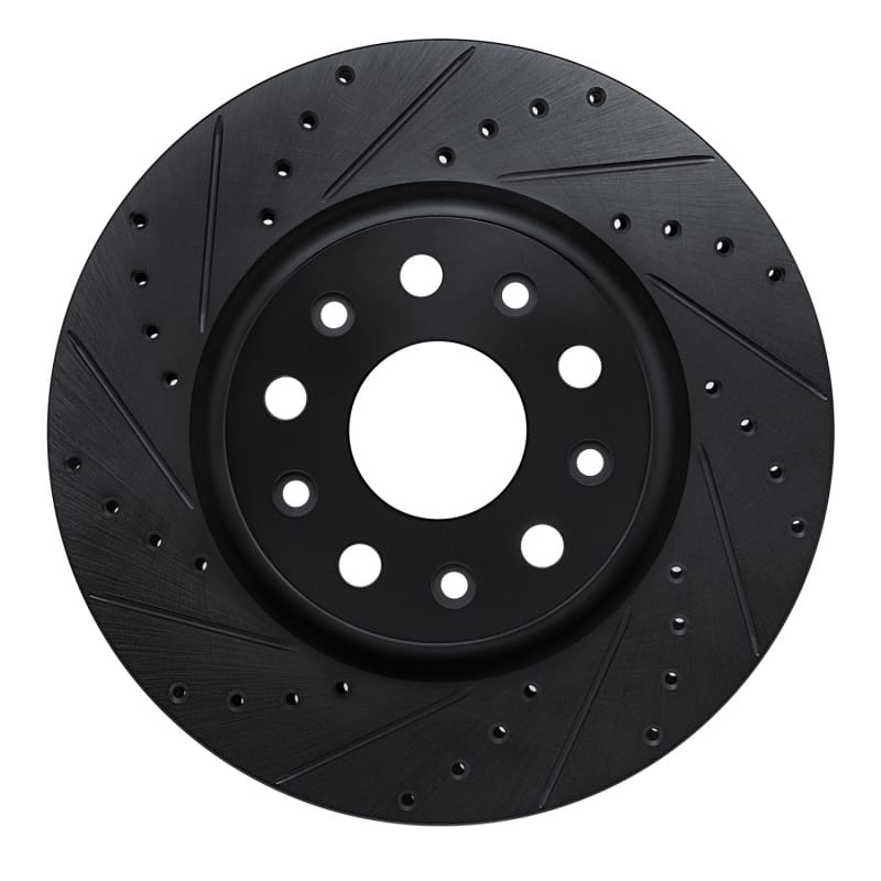 R1 Concepts — R1 18-25 Jeep Wrangler Front Left Drilled & Slotted Black Brake Rotor
R1 Brake Rotor Drill