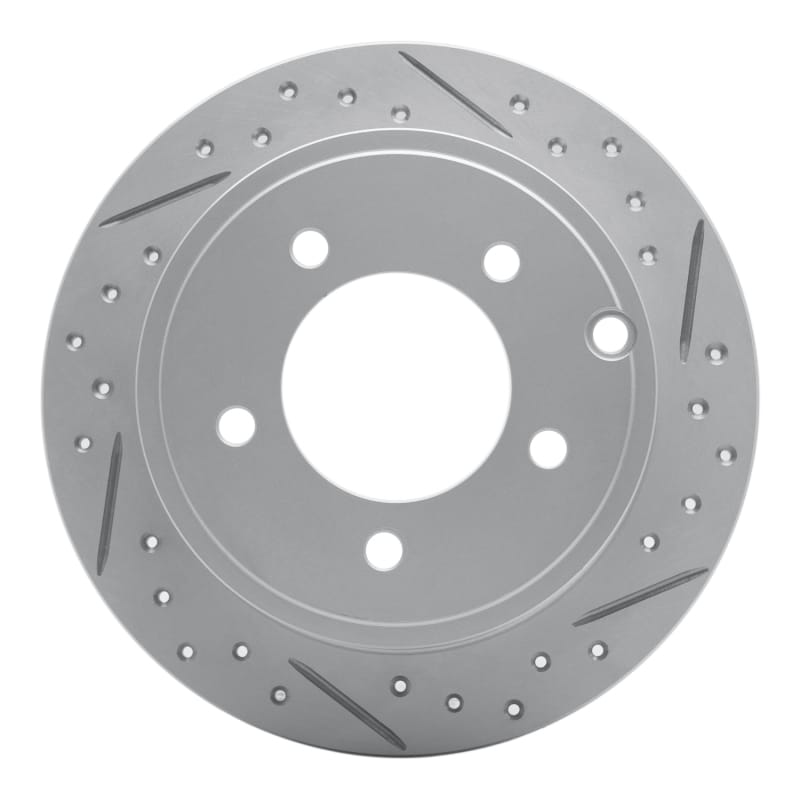R1 Concepts — R1 07-17 Chrysler Sebring Rear Right Drilled & Slotted Geo-Carbon Rotor