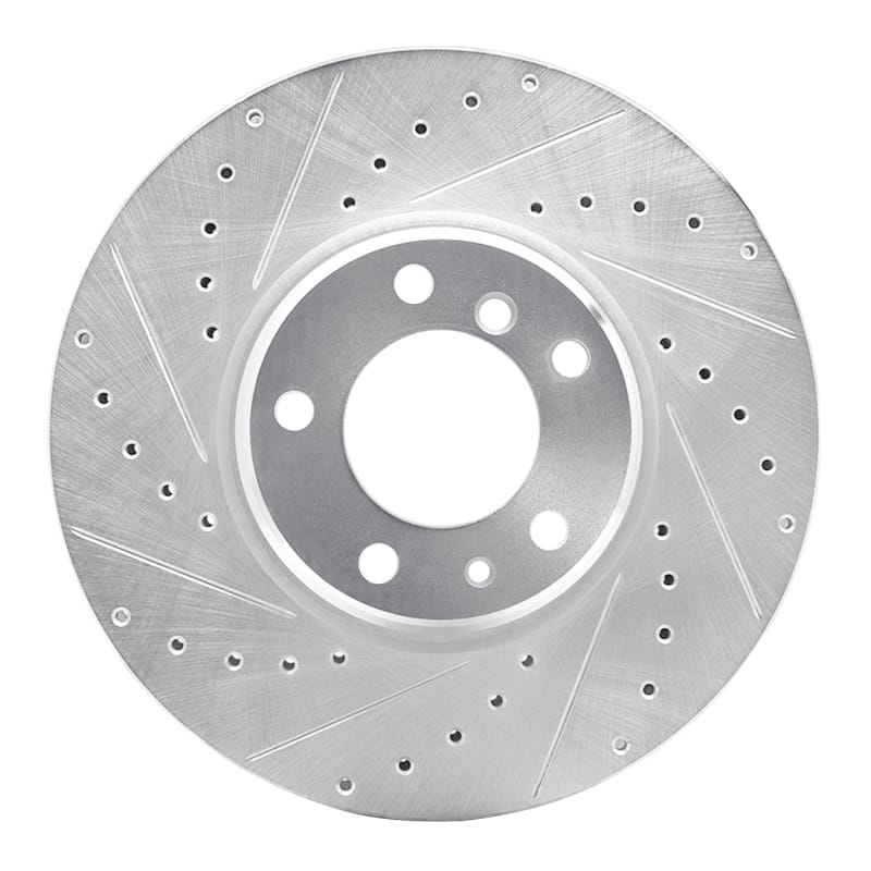 R1 Concepts — R1 95-01 BMW 750IL Front Left Drilled & Slotted Silver Brake Rotor
R1 Brake Rotor Drill
