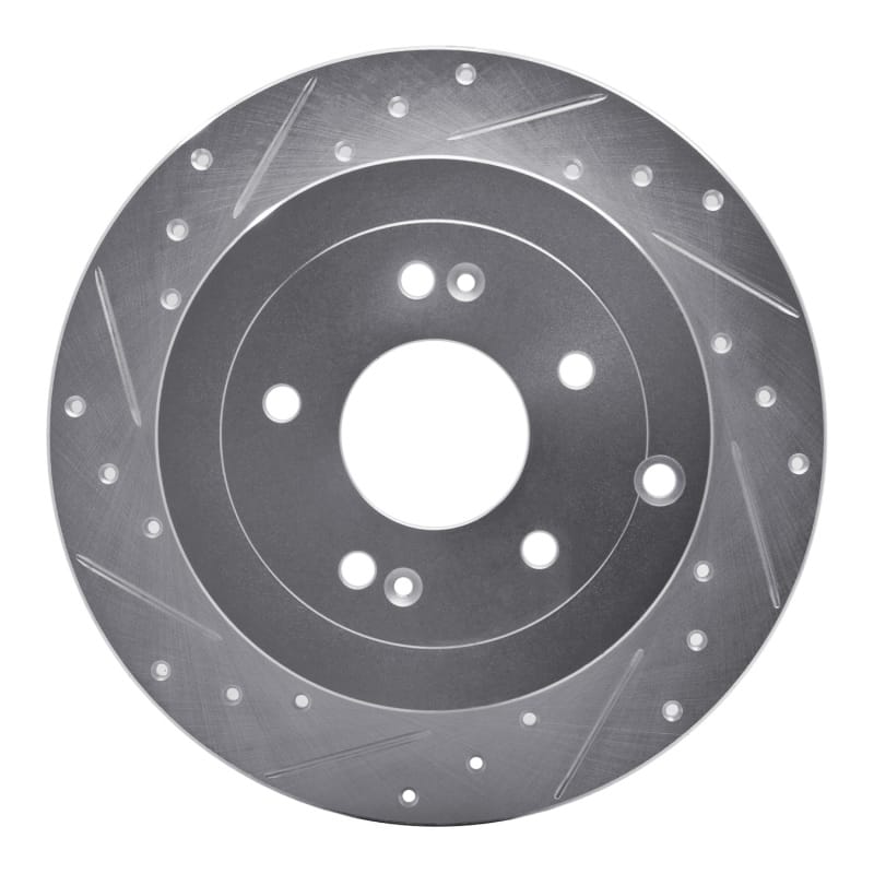 R1 Concepts — R1 07-09 Hyundai SANTA FE Rear Left Drilled & Slotted Silver Brake Rotor
R1 Brake Rotor Drill