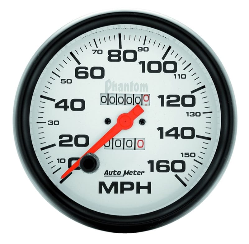 AutoMeter — Autometer Phantom 5in 160 MPH In-Dash Mechanical Speedometer
5" SPEEDO, 160 MPH,