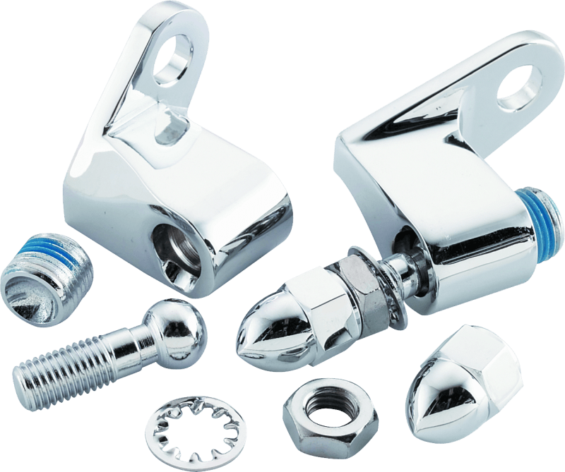 Bikers Choice — Bikers Choice Chrome Front Turn Signal Mounting Kit Universal Custom