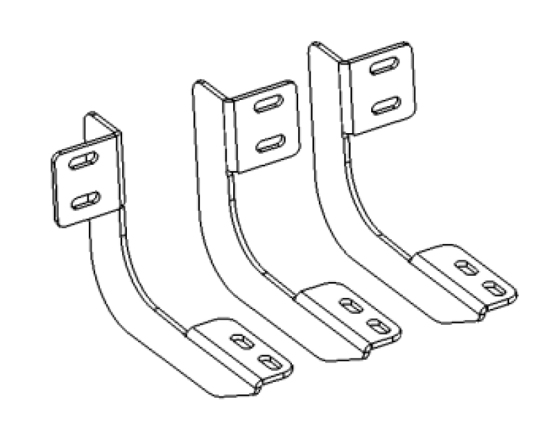 Go Rhino — Go Rhino Brackets for V-Series V3, RB10 Slim/RB20 Slim and RB30 Running Boards
V3 & RB MountingBrks