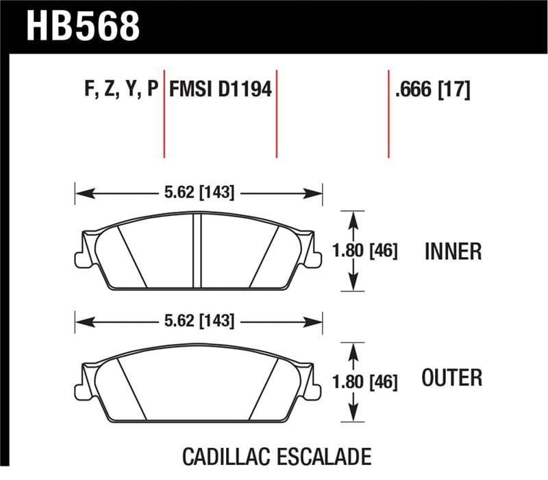 Hawk Performance — Performance Ceramic Disc Brake Pad