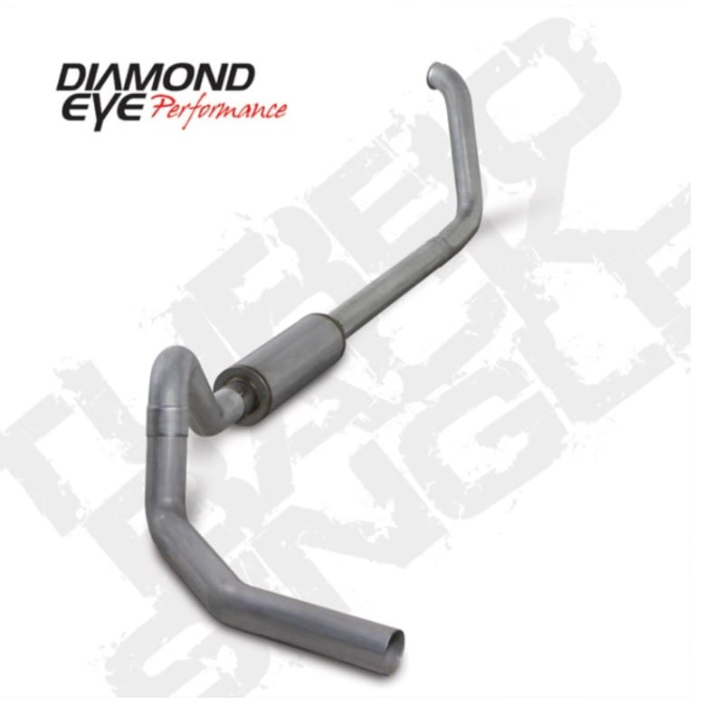 Diamond Eye Performance — Diamond Eye KIT 4in Turbo Back Single AL 450 00-early 03 Ford 7.3L Powerstroke F450