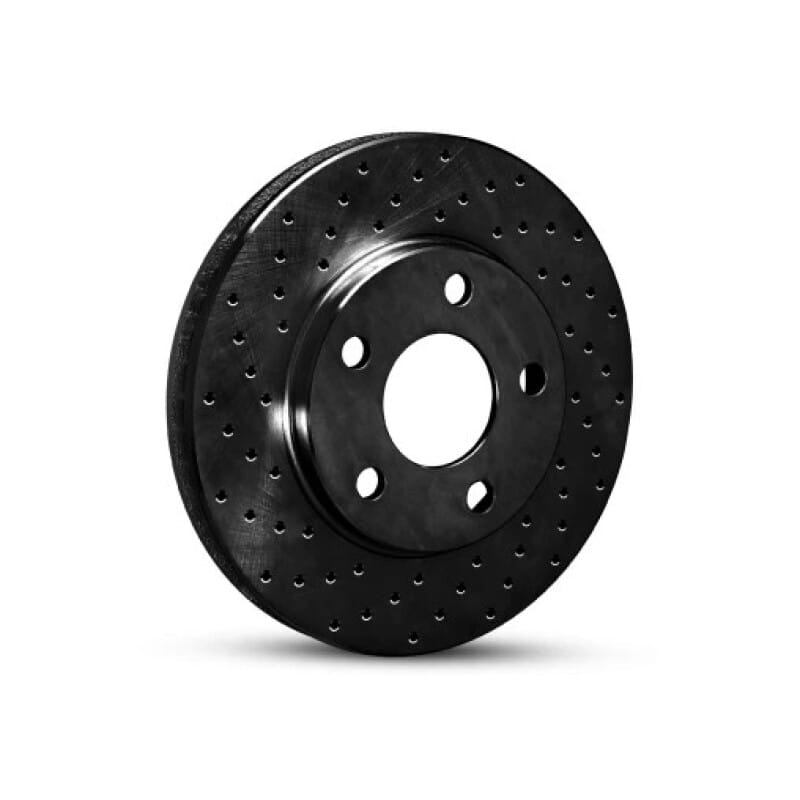 R1 Concepts — R1 07-15 Suzuki Xl-7 Front Left Drilled Black Brake Rotor