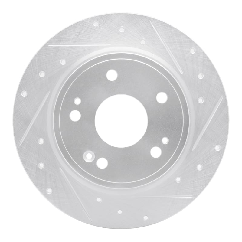 R1 Concepts — R1 2016-2025 Honda HR-V Rear Right Drilled & Slotted Silver Brake Rotor
R1 Brake Rotor Drill