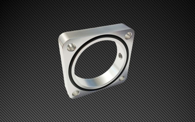 Torque Solution — Torque Solution Throttle Body Spacer 2013+ Subaru BRZ/Scion FR-S - Silver