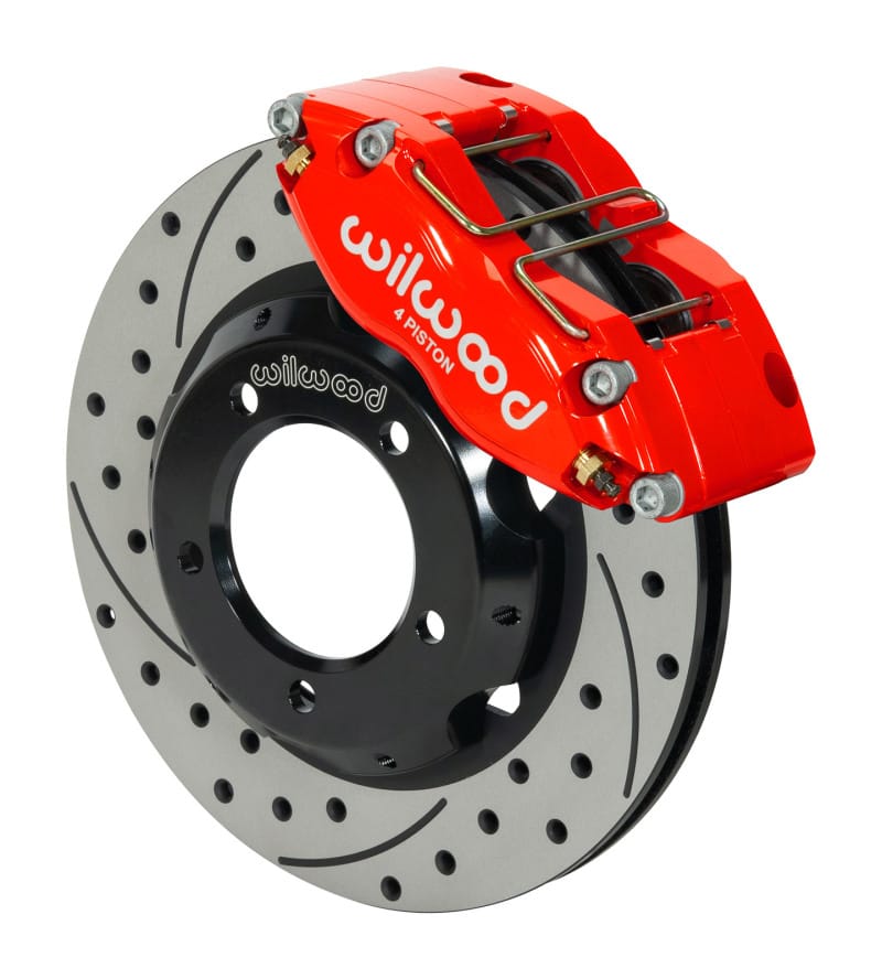 Wilwood — Wilwood Dynapro Radial Front Kit 11in Drilled & Slotted Red 61-67 Jaguar XKE w/ Lines
BRAKE KIT
