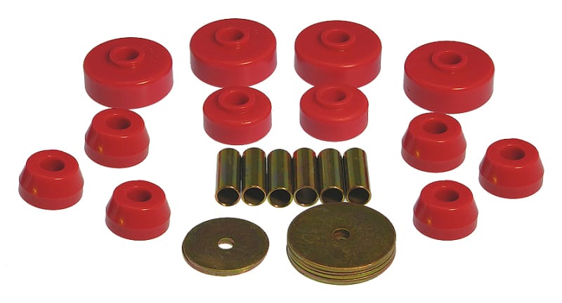 Prothane — Prothane 79-88 Toyota Truck 4wd Body Mount Kit - Red
BODY/SUB-FRAME MNTS