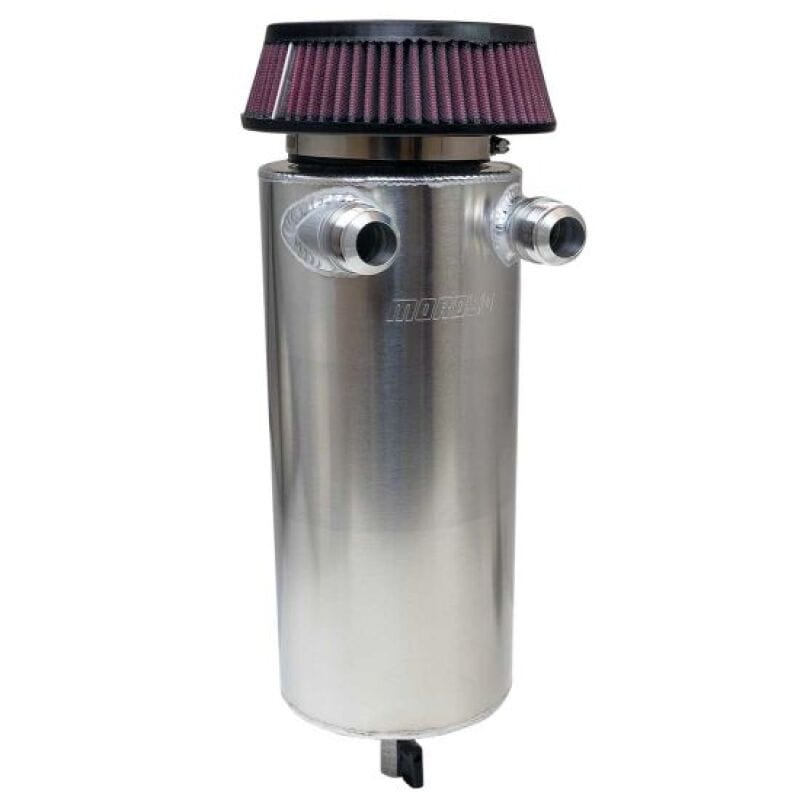 Moroso — Moroso 6in Diameter Dual -16AN Inlet Aluminum Breather Tank Catch Can