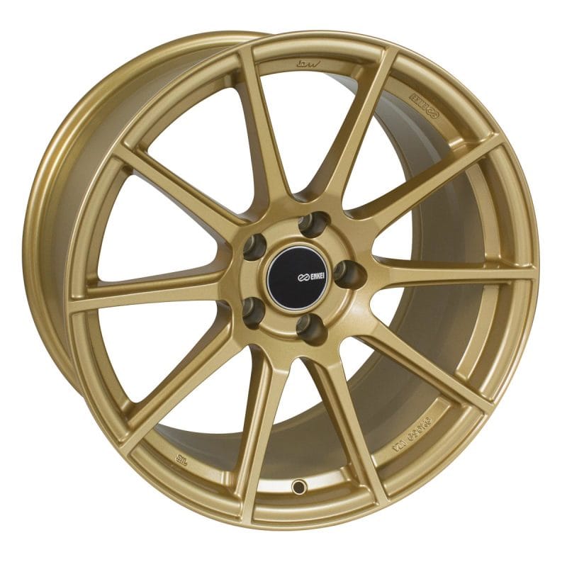 Enkei — Enkei TS10 18x8 45mm Offset 5x100 Bolt Pattern 72.6mm Bore Dia Gold Wheel