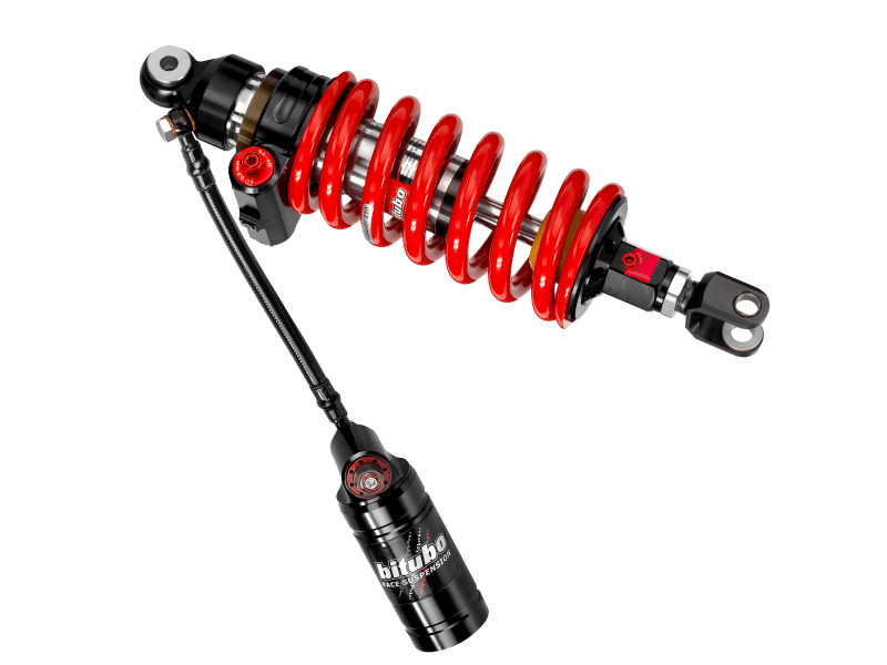 Bitubo Suspension — Bitubo CLU3 Monoshock Adjustable: Hydraulic Spring Preload, Reb., Double Comp., Length, Red Spring