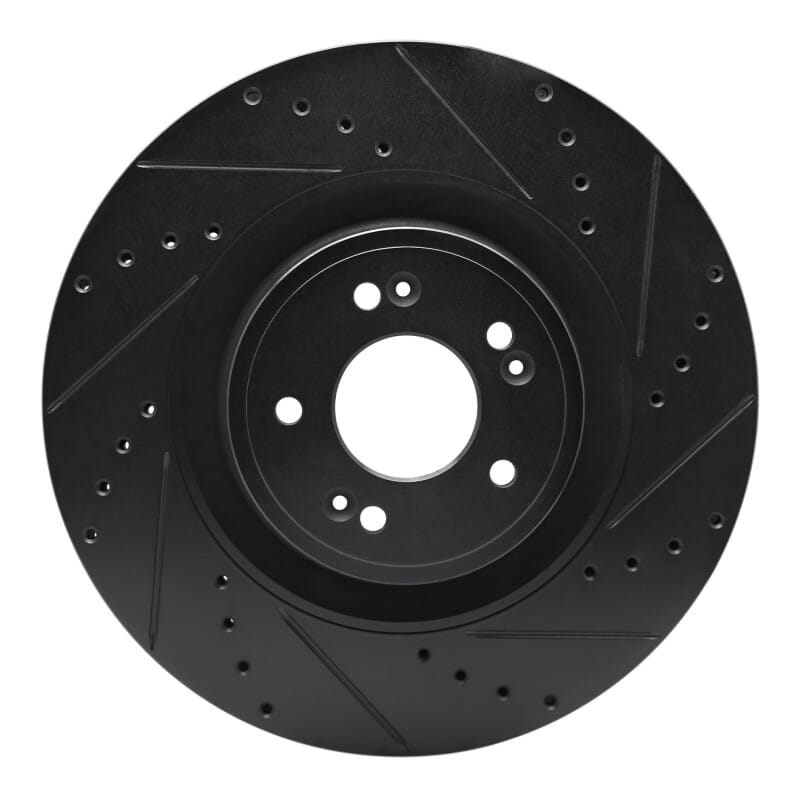 R1 Concepts — R1 18-20 Genesis G80 Front Right Drilled & Slotted Black Brake Rotor
R1 Brake Rotor Drill
