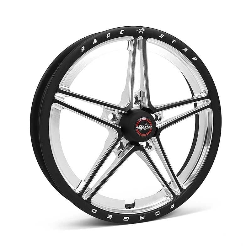 Race Star — Race Star 63 Pro Forged 17x3.5 Lug Mount 5x4.50 BC / 2.00 BS Wheel - Black Anodized/Machined