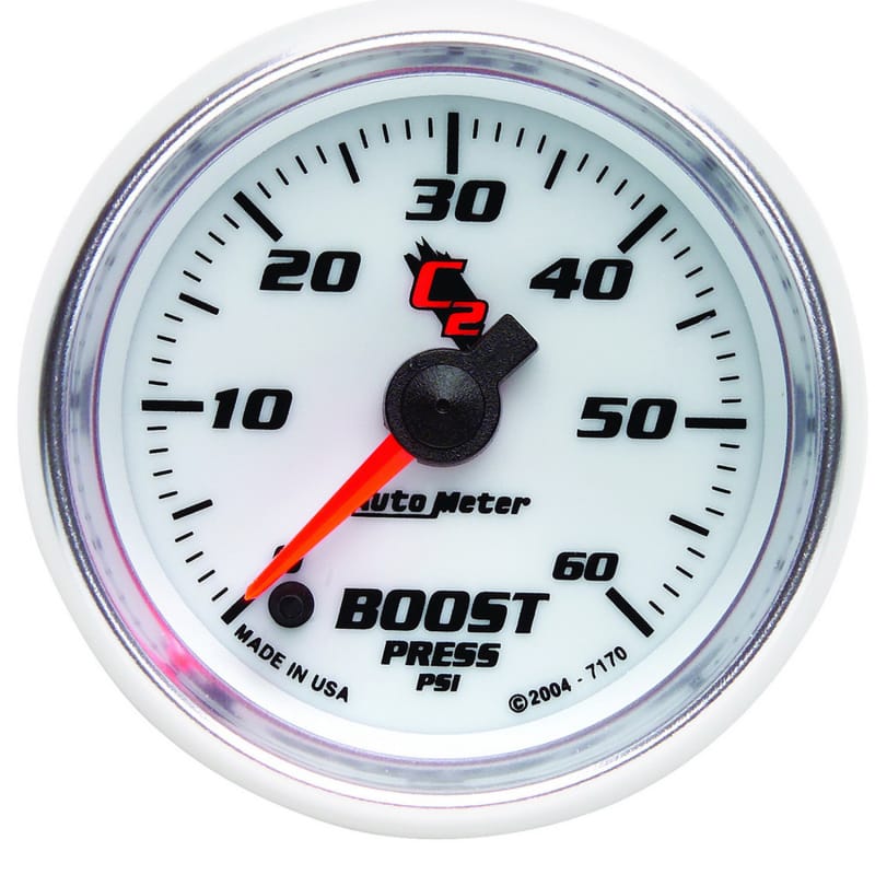 AutoMeter — AutoMeter Gauge Boost 2-1/16in. 60PSI Digital Stepper Motor C2
GA 2" BST 60 STPR C2