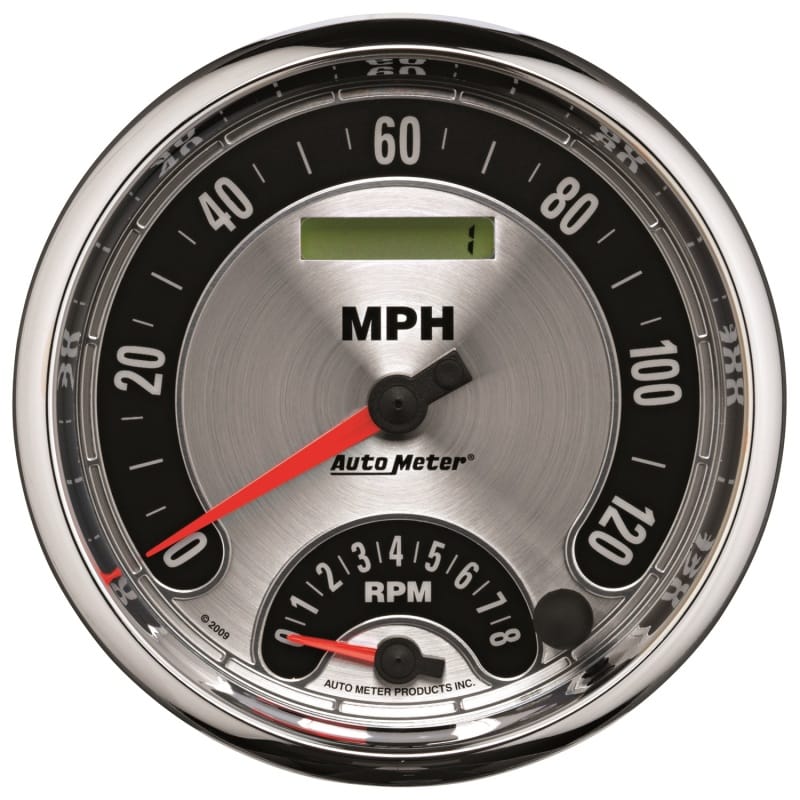AutoMeter — Autometer American Muscle 5in Tach Speedo Combo In-Dash
5" RPM/SPD COMBO AM
