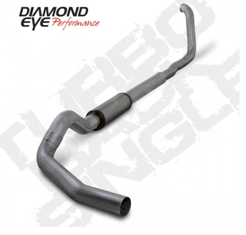 Diamond Eye Performance — Diamond Eye KIT 5in Turbo Back SGL SS: 00-03 FORD 7.3L F250/F350