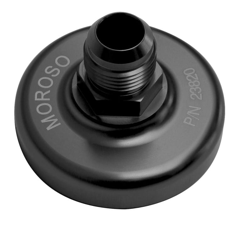 Moroso — Moroso Ford Small Block Oil Filter Block-Off Plate