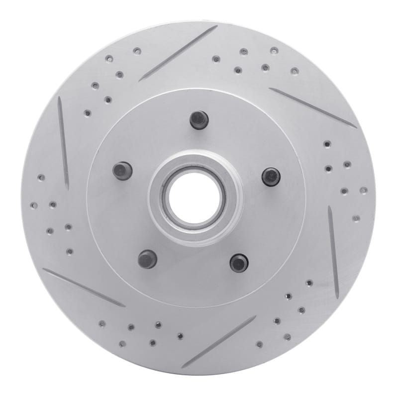 R1 Concepts — R1 69-96 Buick Riviera Front Left Drilled & Slotted Geo-Carbon Rotor