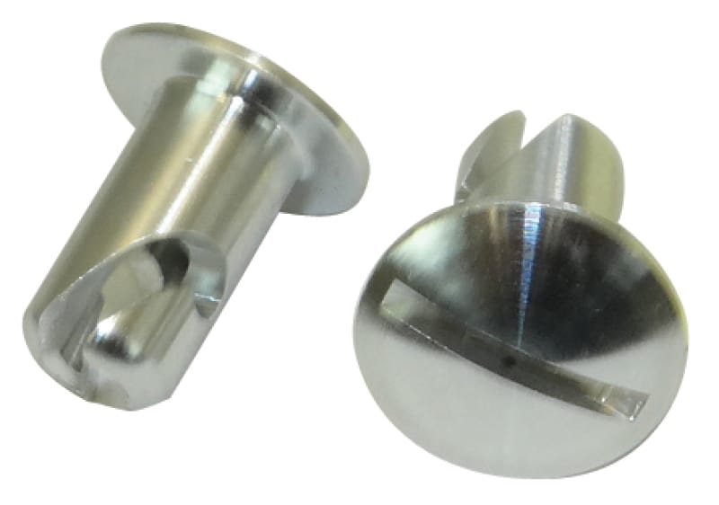Moroso — Moroso Quick Fastener - Oval Head - 5/16in x .400in - Aluminum - 10 Pack