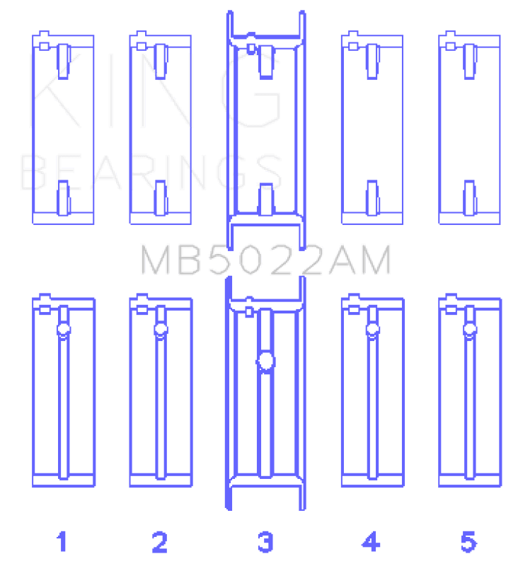 King Engine Bearings — King Engine Bearings Hyundai G4Ed/G4Ae/G4Fk (Size +0.50mm) Main Bearing Set
Engine Bearing
