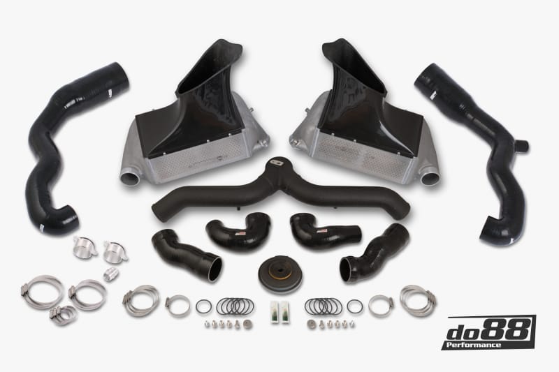 do88 — do88 07-09 Porsche 911 Turbo/GT2 (997.1) BigPack Intercooler Kit w/Black Pipe + Inlets