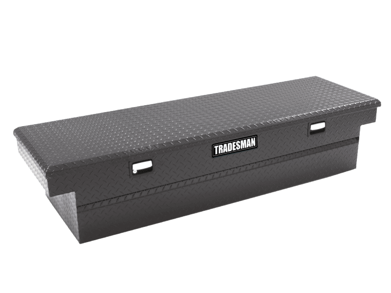 Tradesman — Tradesman Aluminum Single Lid Cross Bed Truck Tool Box (63in.) - Black