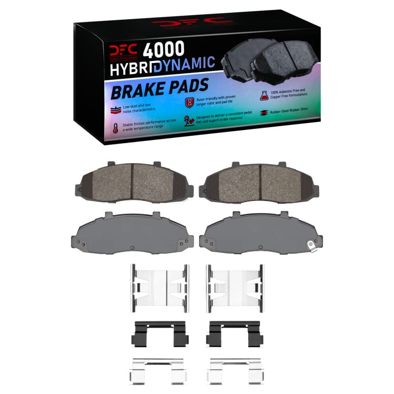 DFC — DFC 97-04 Ford F-150 RWD Front 4000 HybriDynamic Brake Pads and Hardware Kit
DFC Brake Pad Set