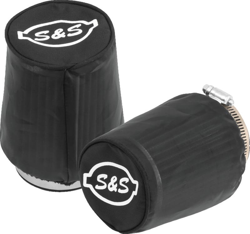 S&S Cycle — S&S Cycle Air Filter Cover For Tapered S&S Tuned Induction Filters - Black Nylon - 2 Pack