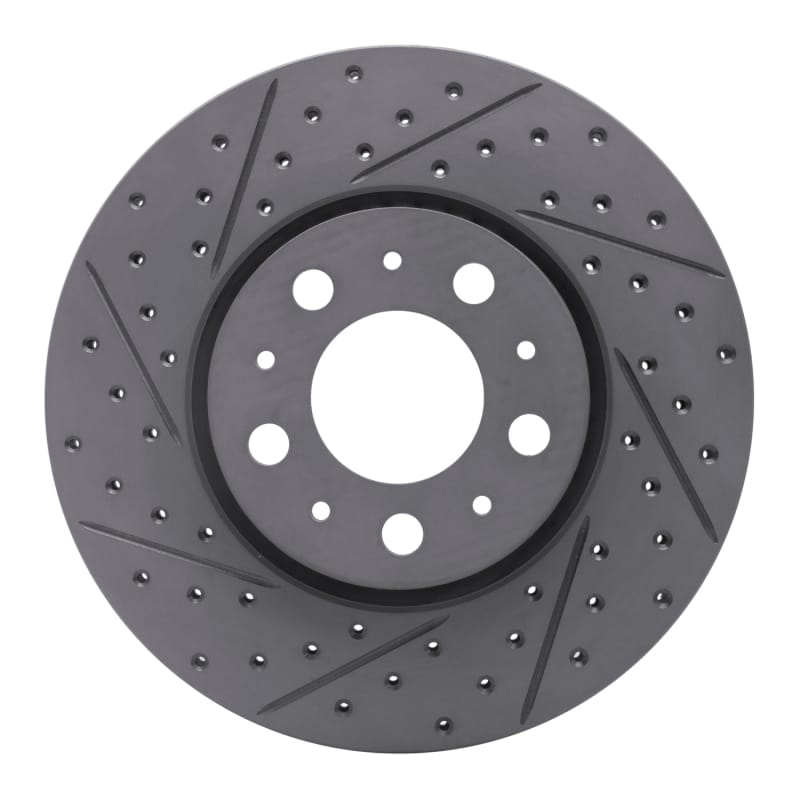 R1 Concepts — R1 99-09 Volvo S80 Front Left Drilled & Slotted Geo-Carbon Rotor