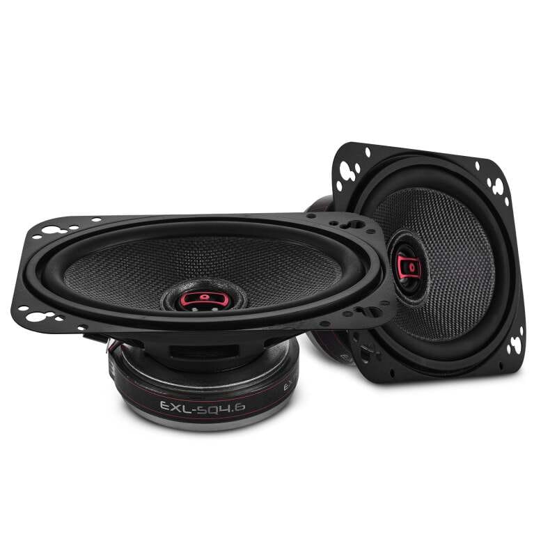 DS18 — DS18 4x6in 60 Watts RMS 3 ohm 2-Way Coaxial Speakers And Component System w/ Fiberglass Cone