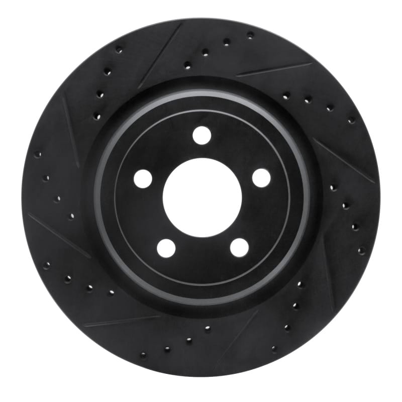 R1 Concepts — R1 06-23 Dodge Charger Rear Left Drilled & Slotted Black Brake Rotor
R1 Brake Rotor Drill