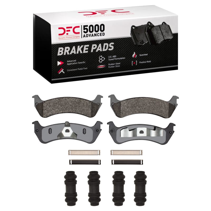 DFC — DFC 95-02 Ford Explorer Rear 5000 Advanced Semi Metallic Brake Pads and Hardware Kit
DFC Brake Pad Set
