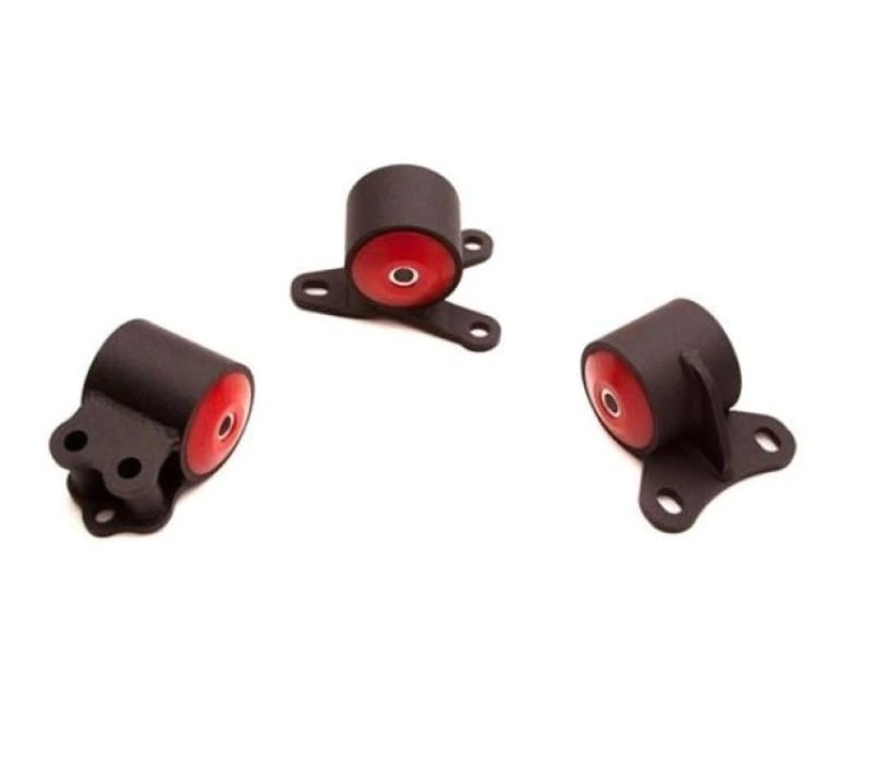 Innovative Mounts — Innovative 94-01 Integra B-Series Black Steel Mounts 95A Bushings (Auto Trans 3 Bolt)
