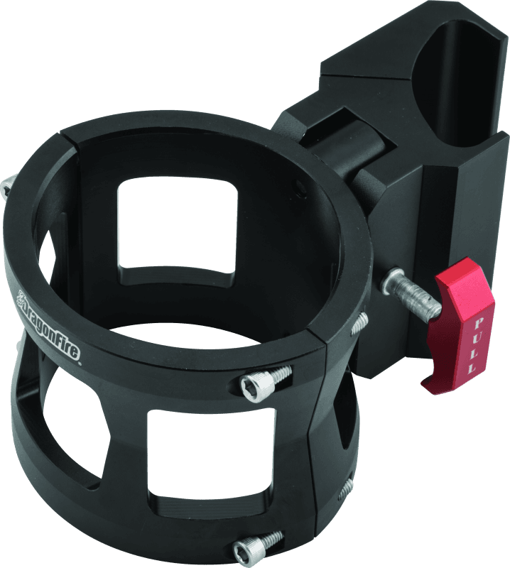 DragonFire Racing — Quick-Release Fire Extinguisher Mount, Pro Fit, Matte Black