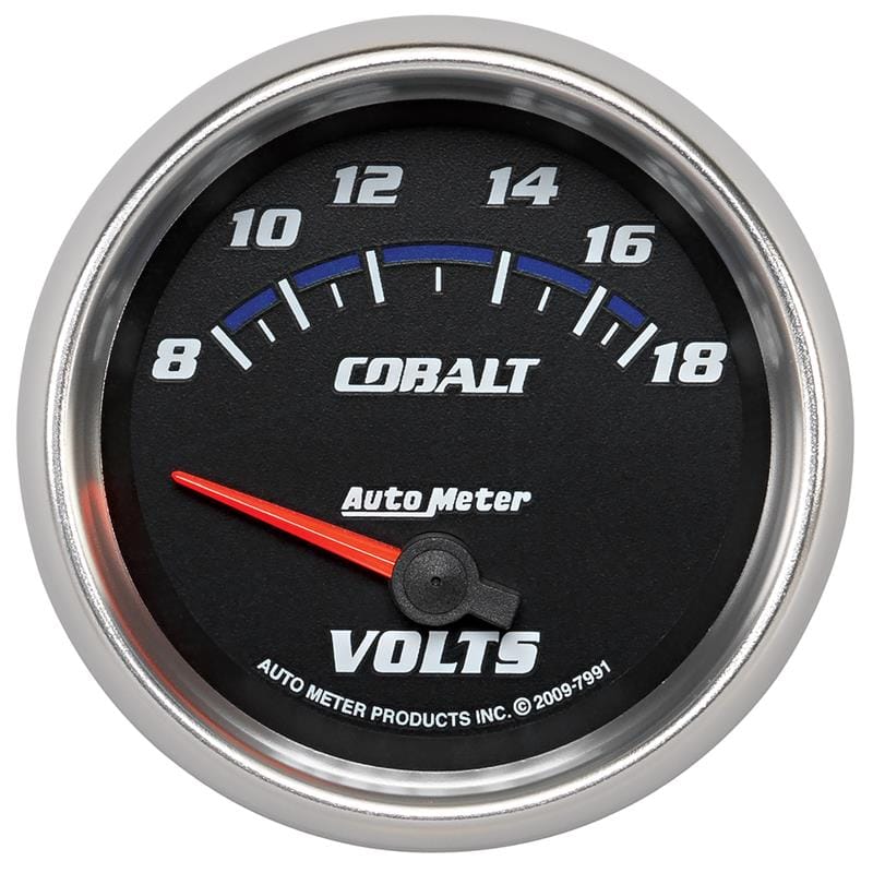 AutoMeter — AutoMeter Gauge Voltmeter 2-5/8in. 18V Electric Cobalt
GA 2.6" VOLT 18V CB