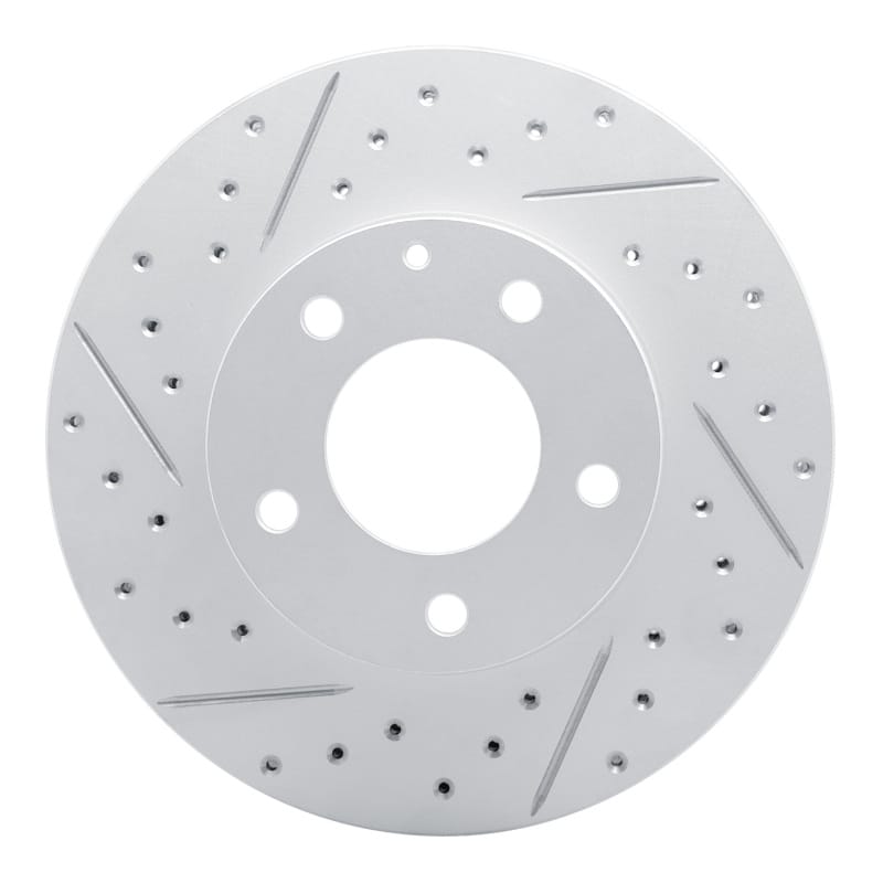 R1 Concepts — R1 95-06 Mazda MPV Front Left Drilled & Slotted Geo-Carbon Rotor