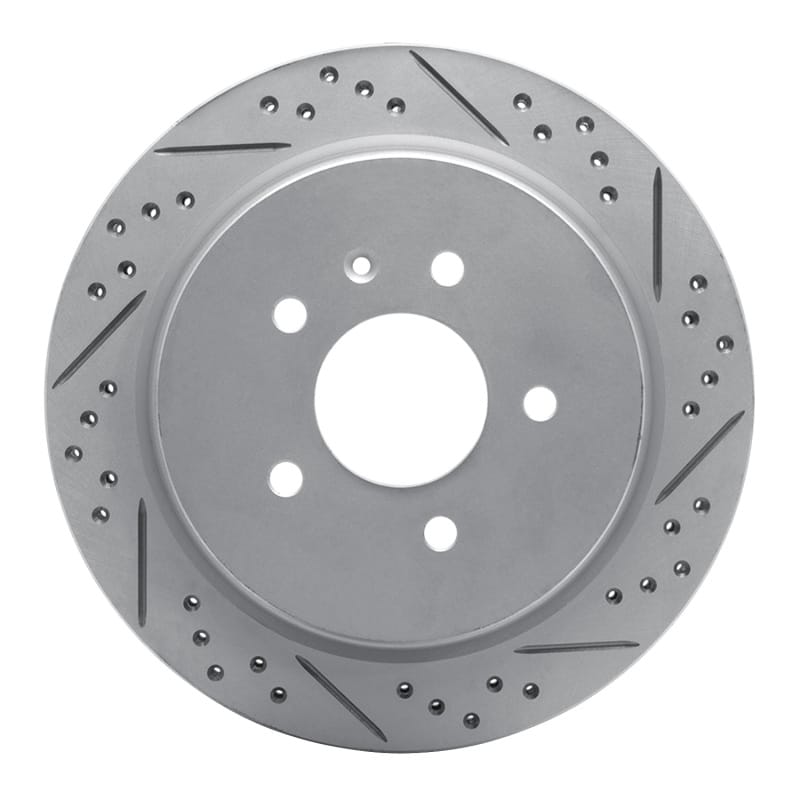 R1 Concepts — R1 03-11 Cadillac Sts Rear Right Drilled & Slotted Geo-Carbon Rotor