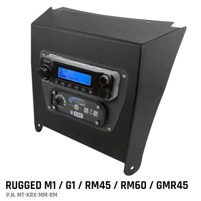 Rugged Radios — Rugged Radios Kawasaki KRX Multi-Mount Kit - Rugged M1/G1/RM45/RM60/GMR45