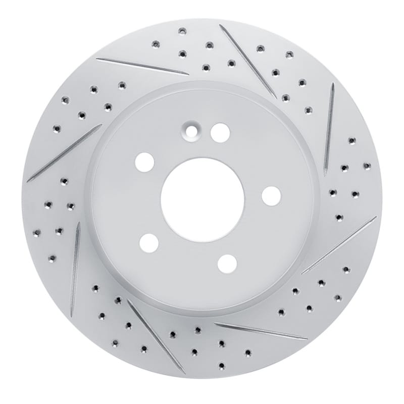 R1 Concepts — R1 98-05 Mercedes-Benz Ml350 Front Right Drilled & Slotted Geo-Carbon Rotor