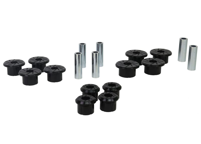 Whiteline — Whiteline 1999-2018 Chevrolet Silverado 1500 Spring - Eye Front/Rear And Shackle Bushing
Bushing Kit