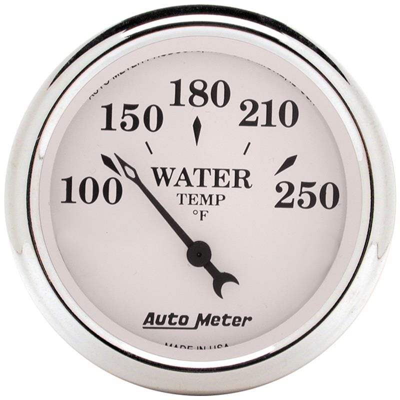AutoMeter — GAUGE, WATER TEMP, 2 1/16", 250?F, ELEC, OLD TYME WHITE