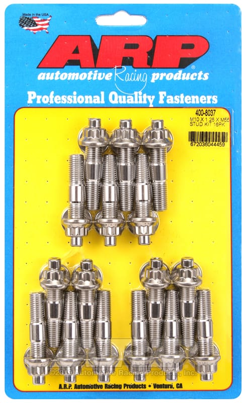 ARP — ARP M10 X 1.25 X 55mm broached stud kit 16pcs