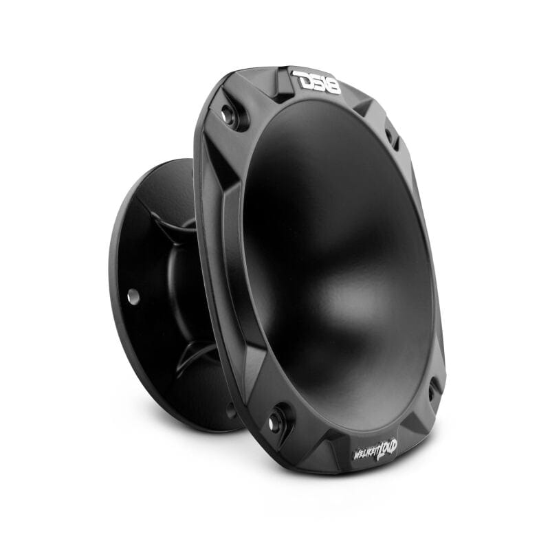 DS18 — DS18 2in Short Bolt-On Throat Horn 57 Degree 2.6in Depth Black Aluminum