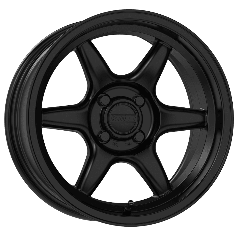 Kansei — Kansei K11B Tandem 15x7in / 4X100 BP / 25mm Offset / 73.1mm Bore - Satin Black